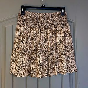 Leopard print skirt